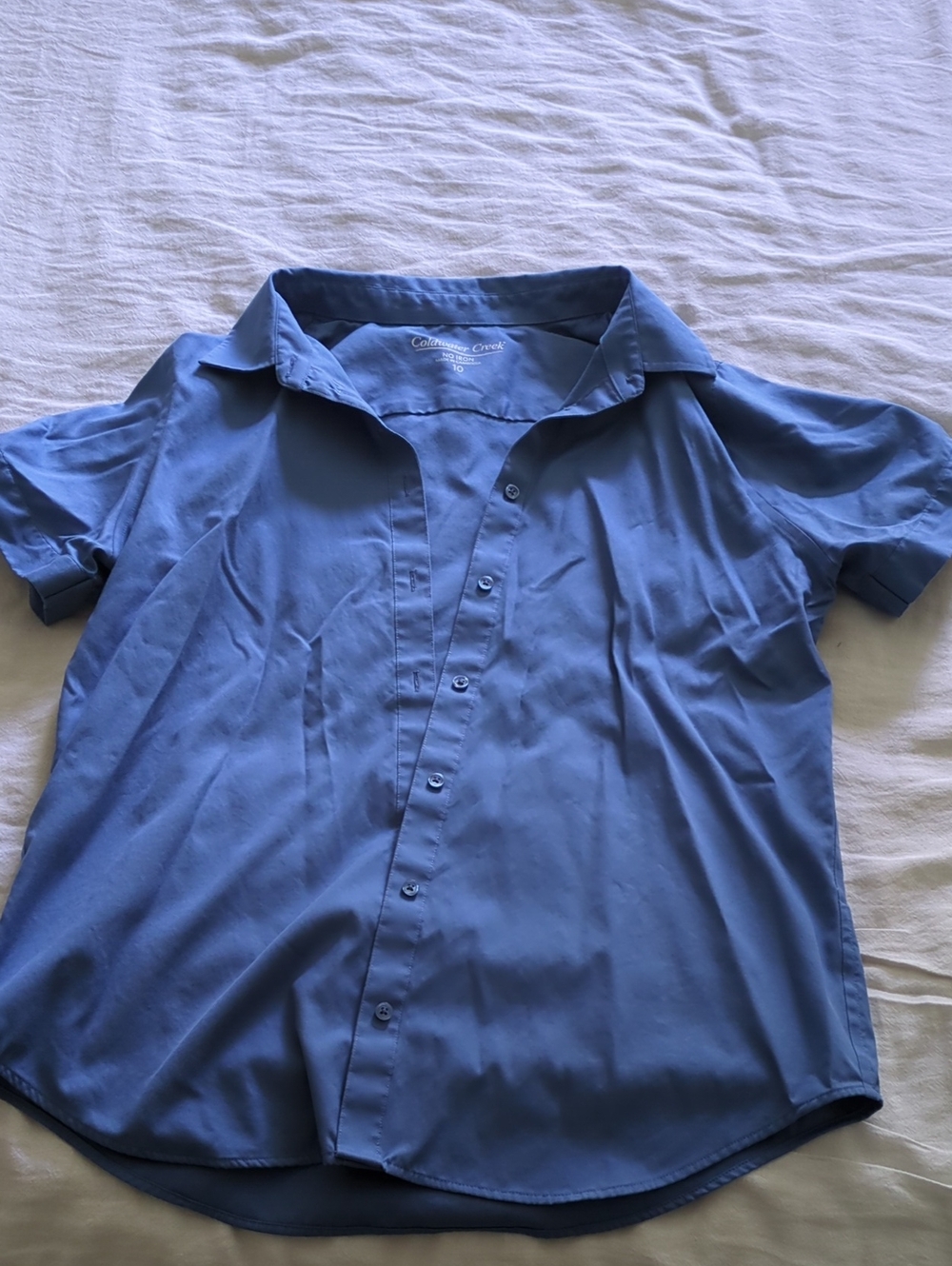 Women's Short Sleeve Button Up